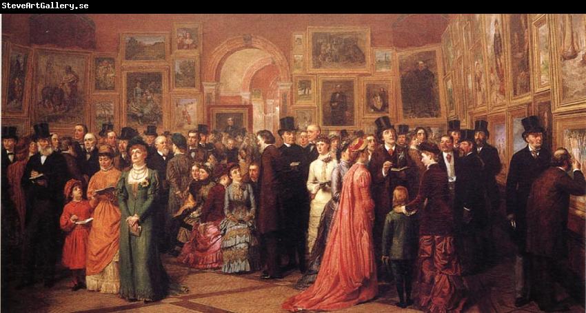 William Powell  Frith Private View of the Royal Academy 1881